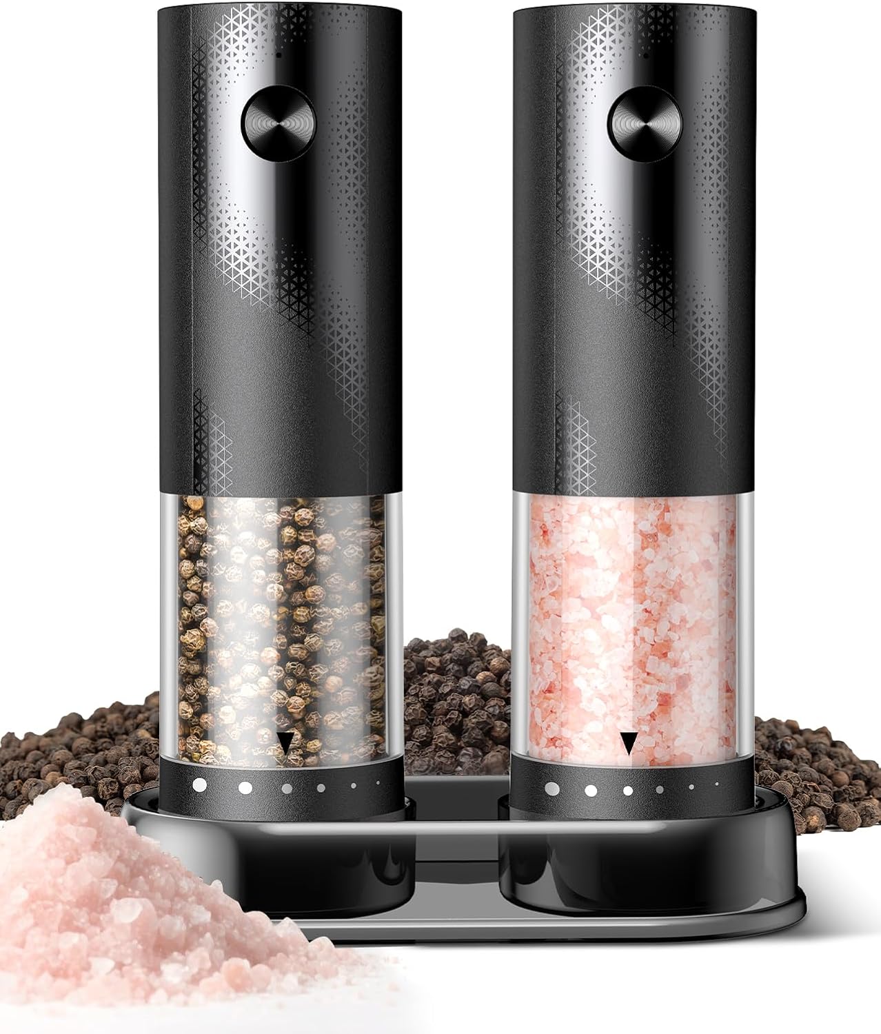 Electric Salt and Pepper Grinder Set