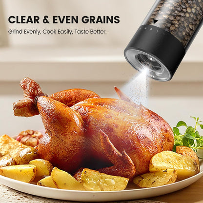 Electric Salt and Pepper Grinder Set
